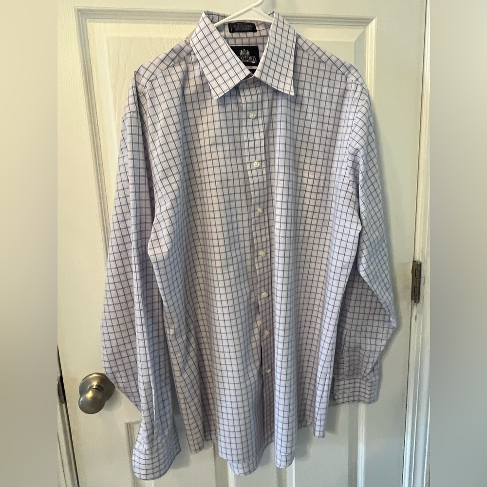 Stanford Long Sleeve Button Down Gingham Shirt
